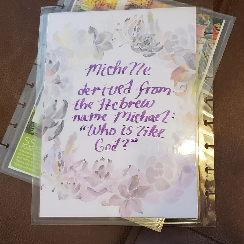 Homemade cover for your Classic size Disc Bound Planner Michelle